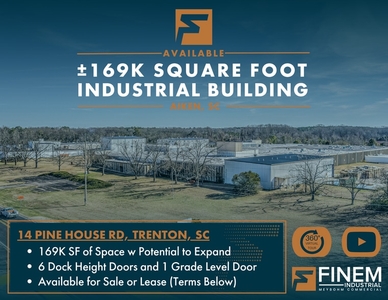 14 Pine House Rd, Trenton, SC 29847 - ±169K Square Foot Industrial Building
