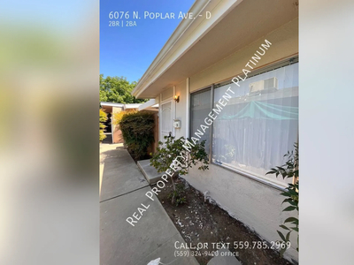 6076 N. Poplar Ave. - D, Fresno, CA 93704 - House for Rent